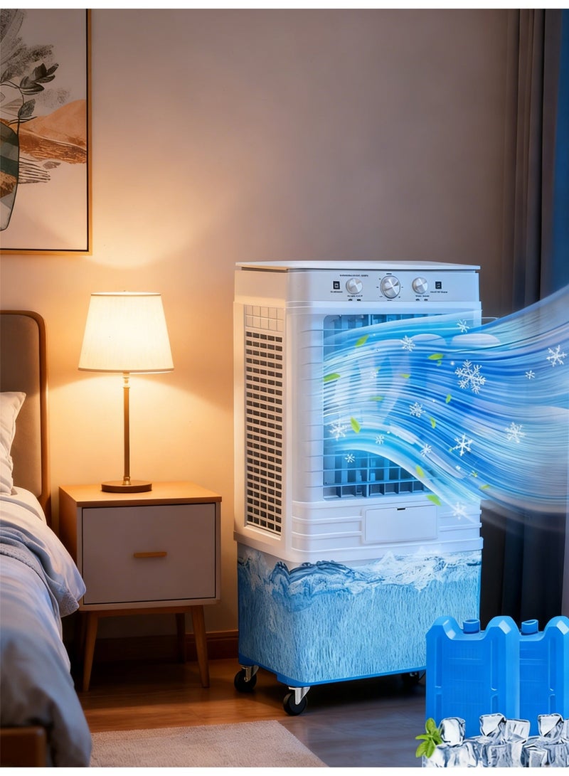 Yoawllty Evaporative Air Coolers, 3-speed fan settings, 120° oscillation, cooling fan with large-capacity water tank for sustained delivery of cool air - Image 5